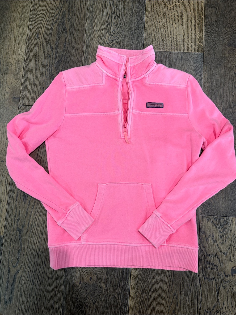 Vineyard Vines Pink Half-Zip Cowl Sweatshirt Size XS